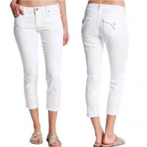 KUT From The Kloth Bardot Jeans 4 Skinny Boyfriend Cropped Mid Rise Whitewash